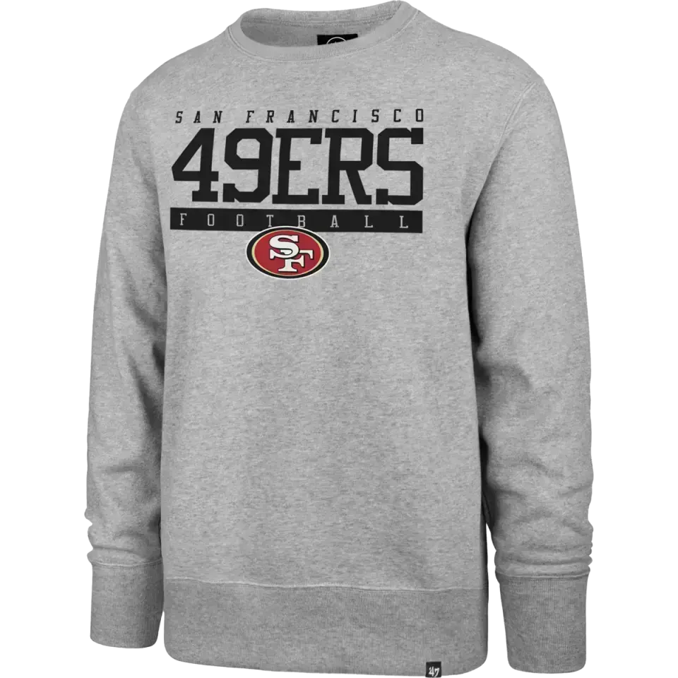 Men's 49ers Sideline Block Headline Crew