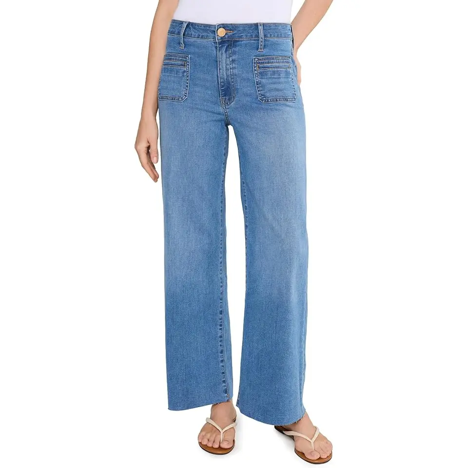 Meg High-rise Wide Leg In Sunny