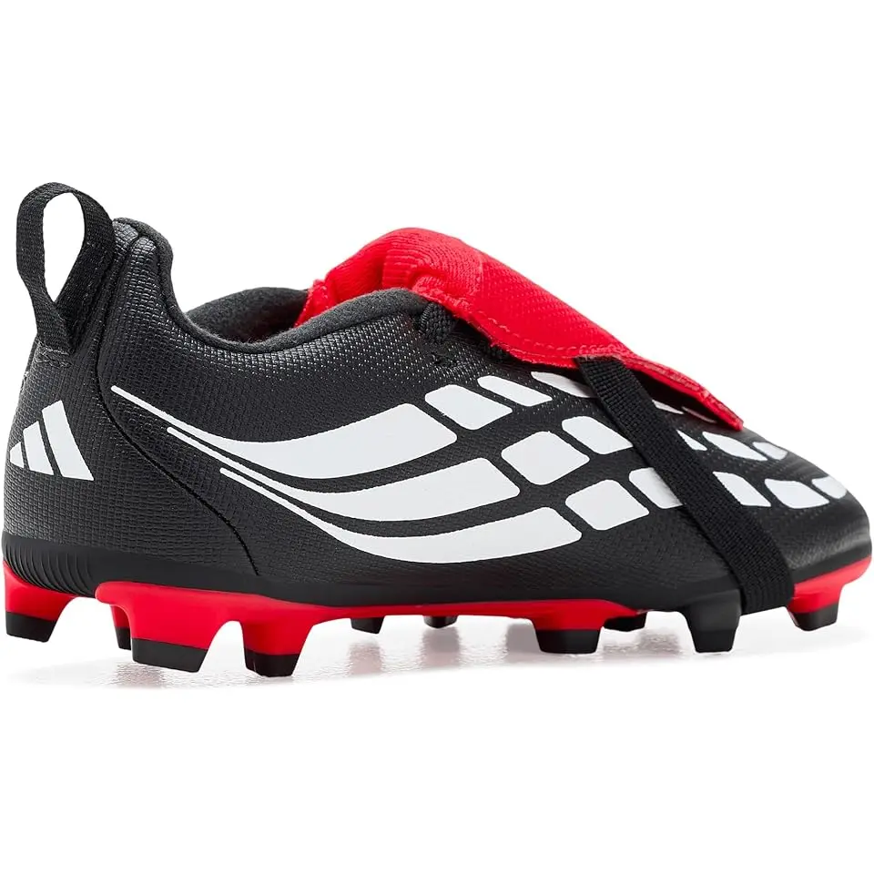Predator Club Fold-Over Tongue Elastic Laces Firm Ground Soccer Cleats (Little Kid/Big Kid)