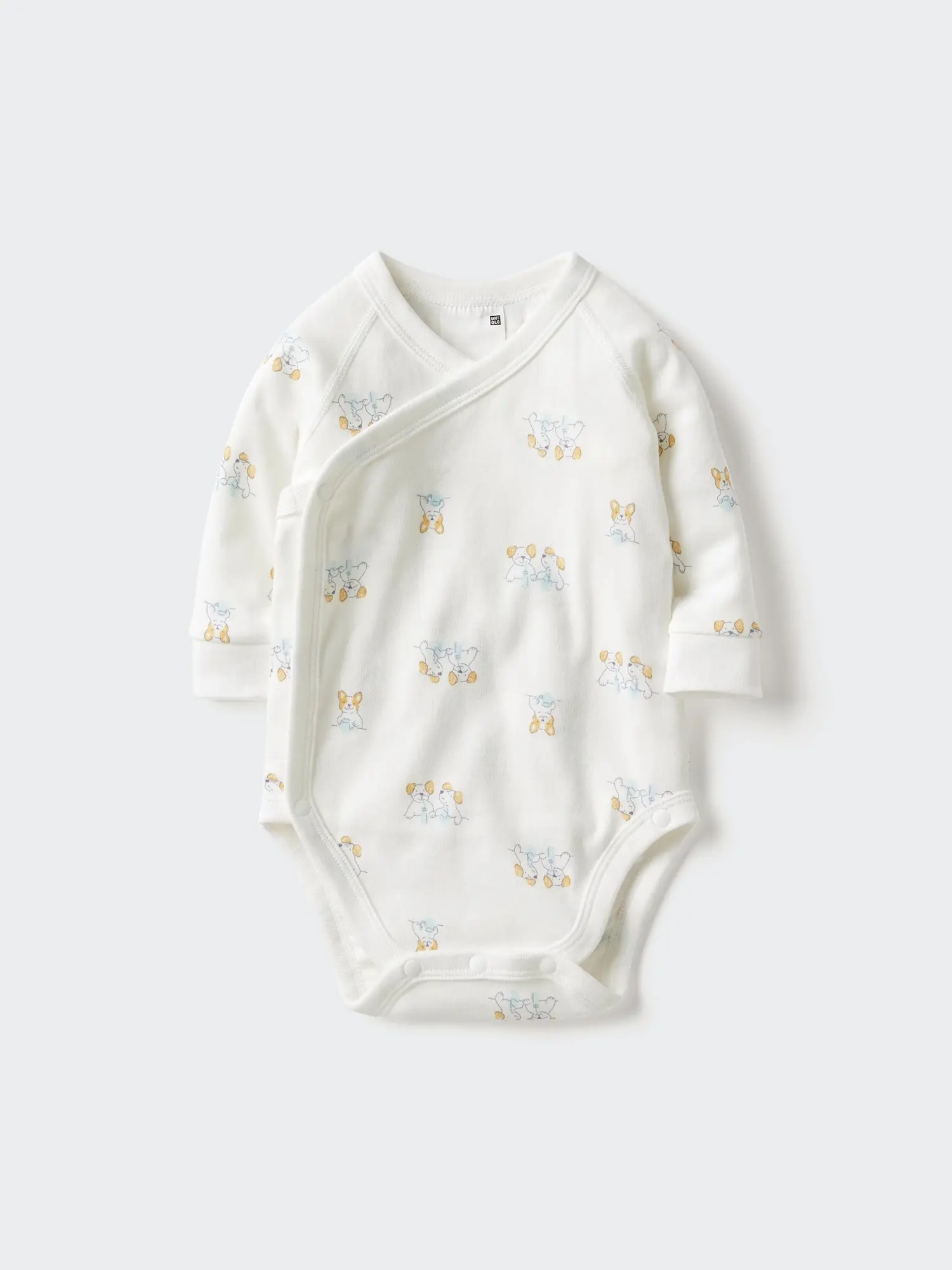 Baby Long Sleeve Bodysuit | Printed | Open Front