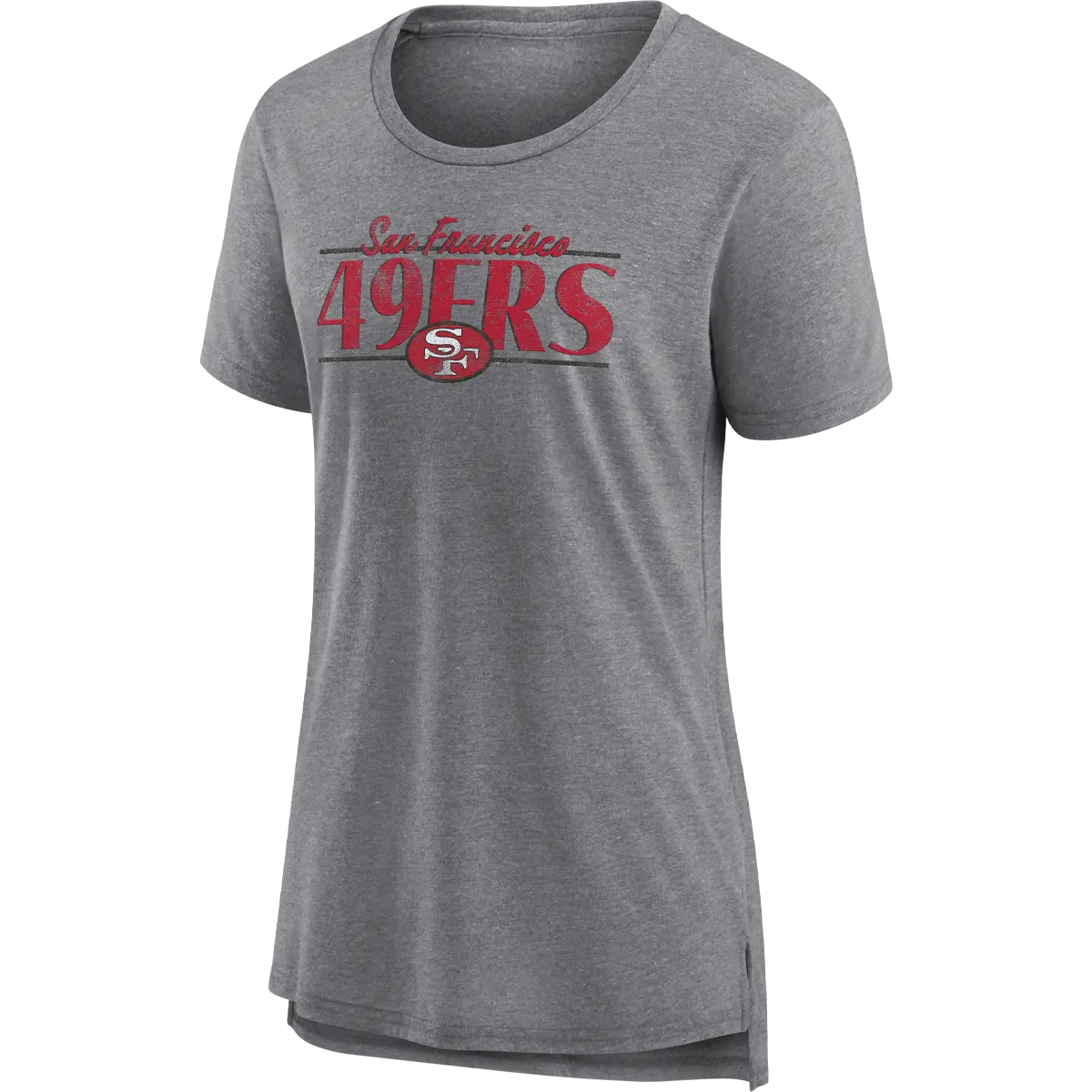 Women's 49ers Up The Middle Triblend Short Sleeve Tee