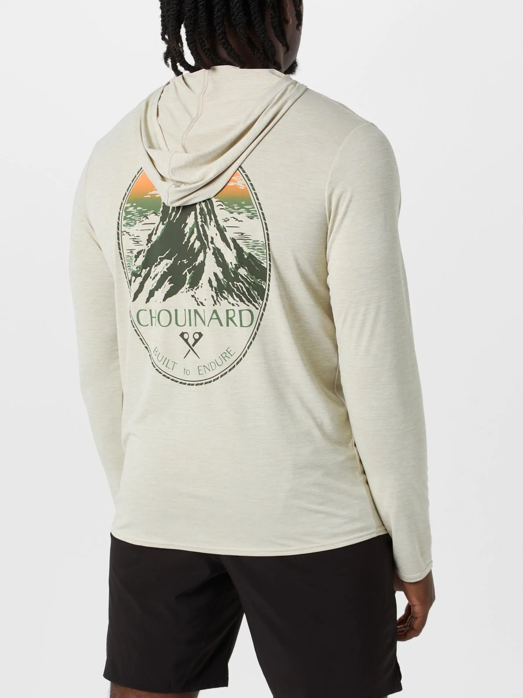 Patagonia Men's Capilene Graphic Hoodie Chouinard Crest