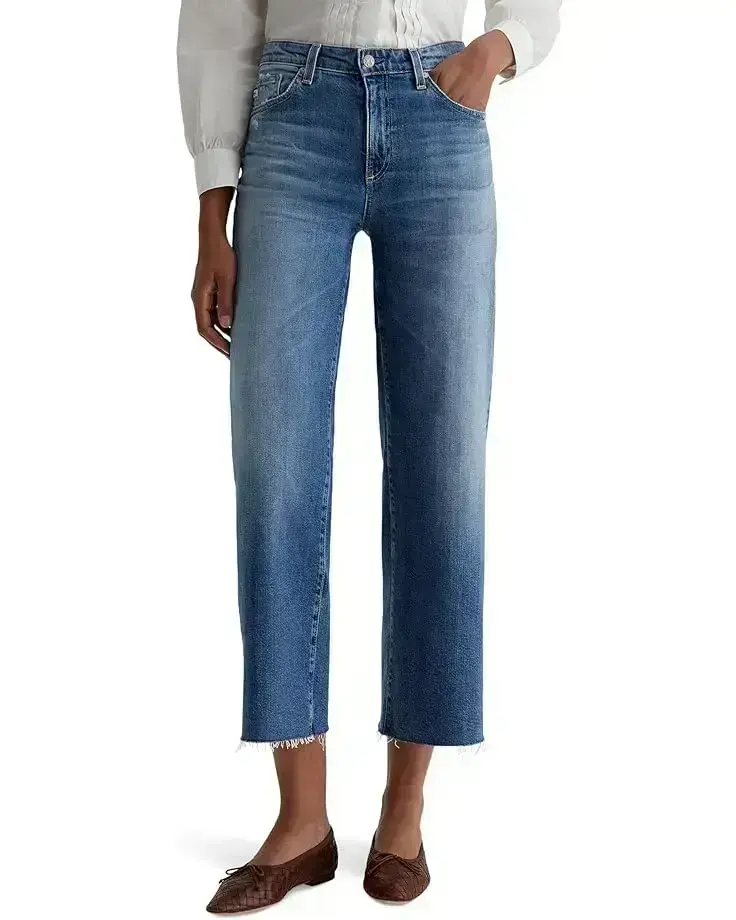 Women's AG Jeans Saige Mid-Rise Wide Leg In 16 Years Postcard