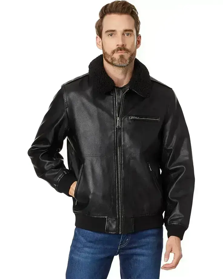 Men's Levi's® Faux Leather Bomber Jacket