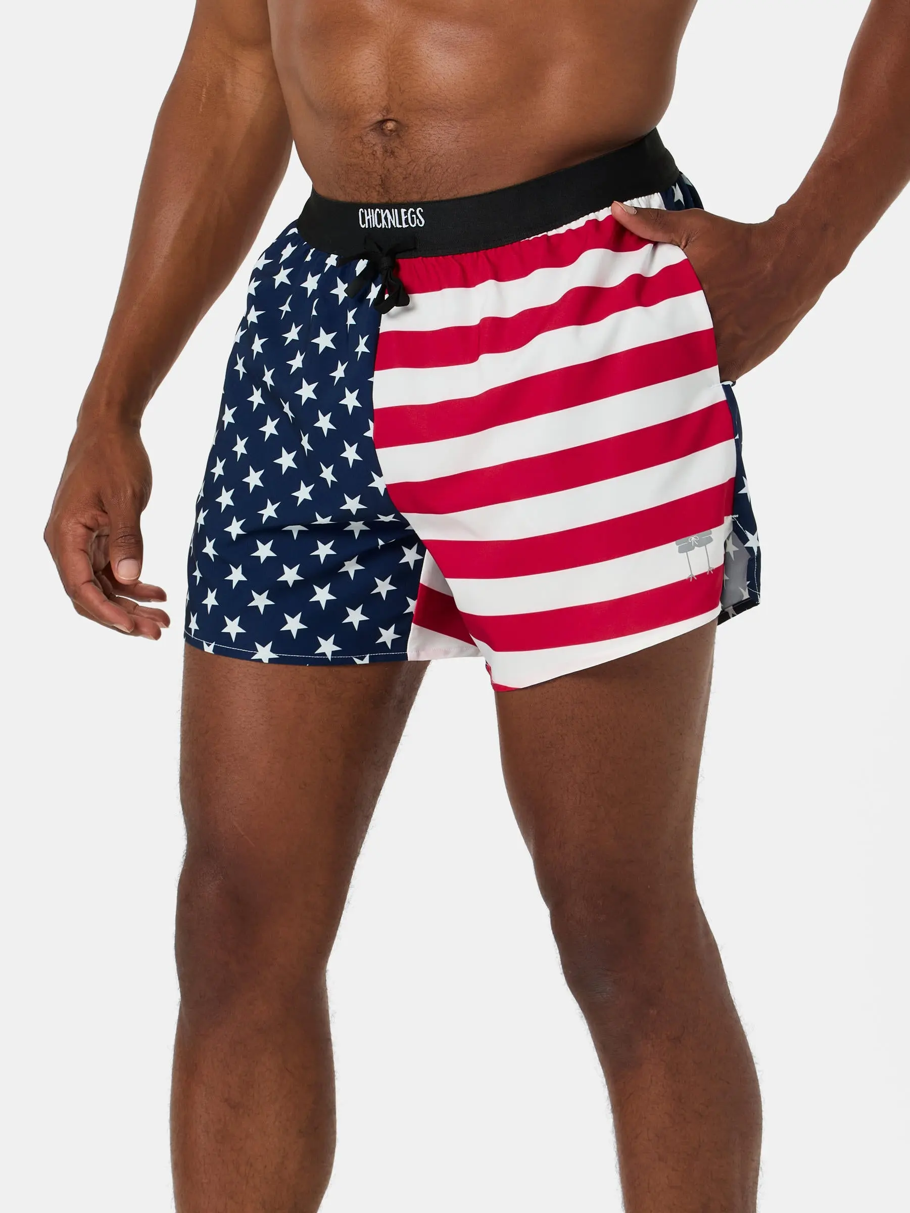 ChicknLegs Men's USA 5" DS Short