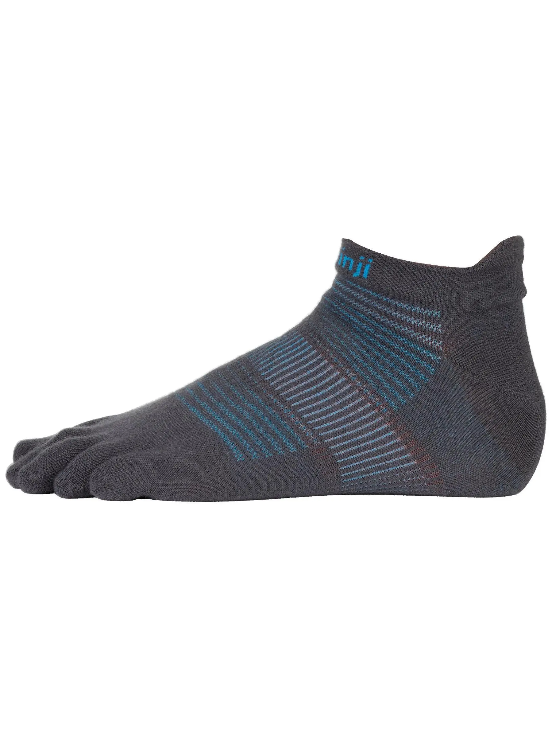 Injinji Run Lightweight No-Show Toesocks Carbon