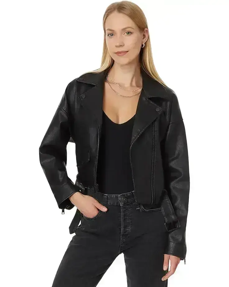 Women's Levi's® Relaxed Crop Faux Leather Moto Jacket