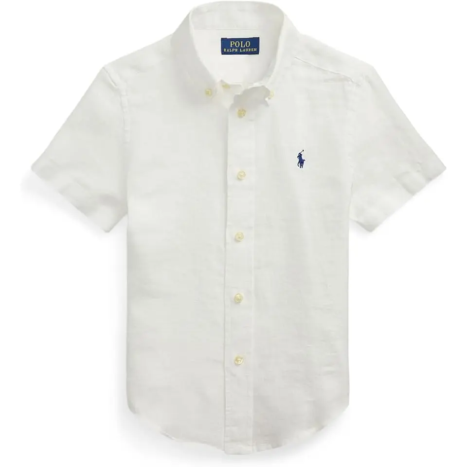 Linen Short Sleeve Shirt (Toddler/Little Kid)