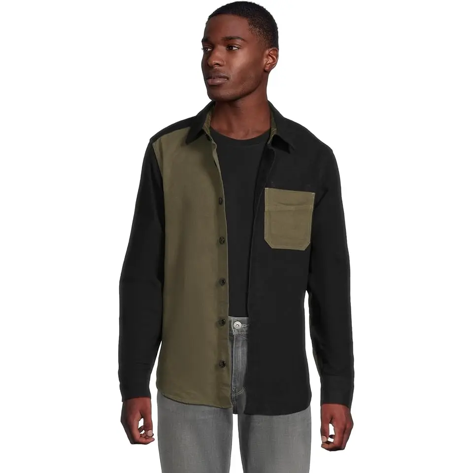 Signature 1933 Chamois Cloth Shirt Long- Sleeve Mixed Media Regular
