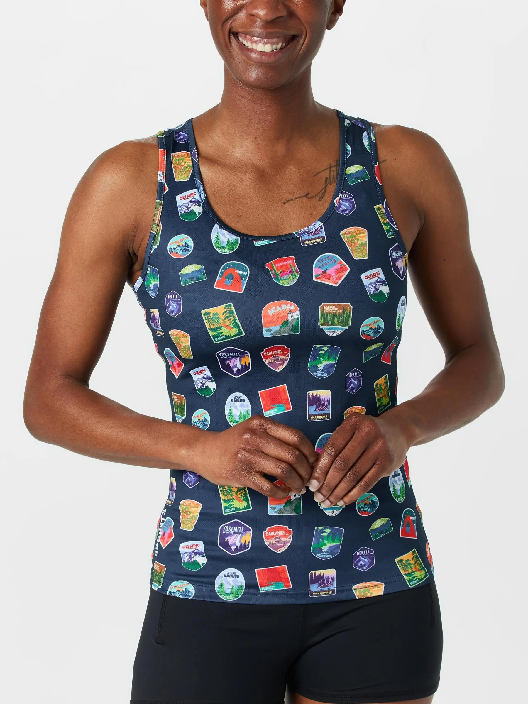 Sprints Women's Running Tanks National Parks
