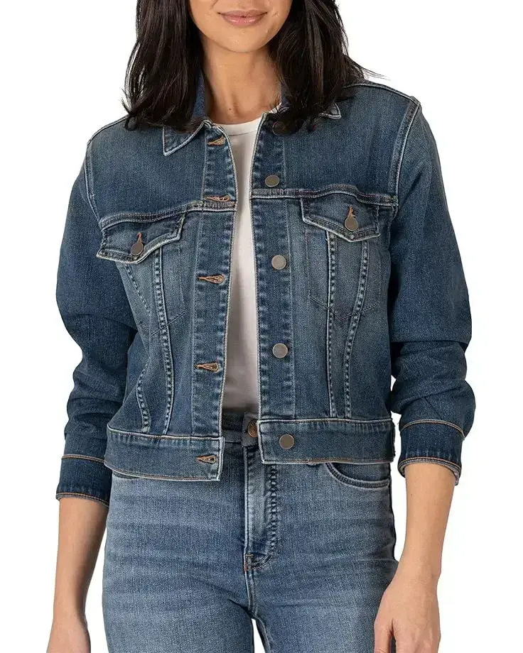 Women's KUT from the Kloth Julia Crop Jacket w/ Drop Shoulder-Regular Waistband