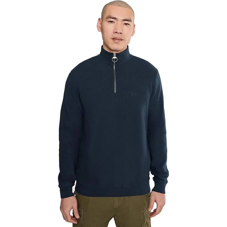 Pique Interlock Half Zip Sweatshirt