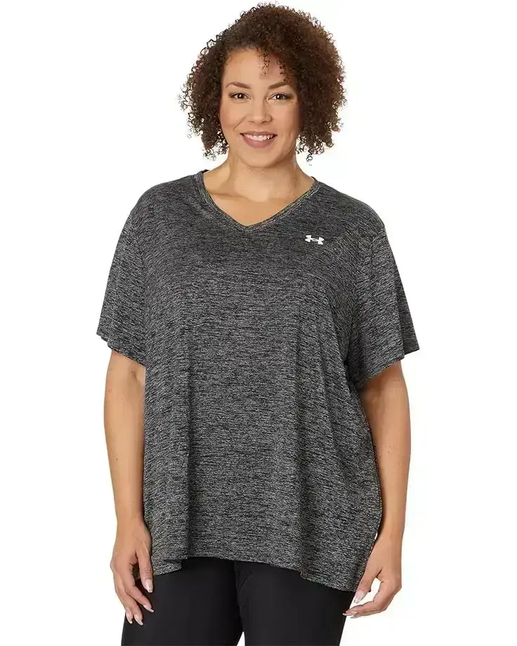 Women's Under Armour Plus Size Tech Short Sleeve V-Neck Twist