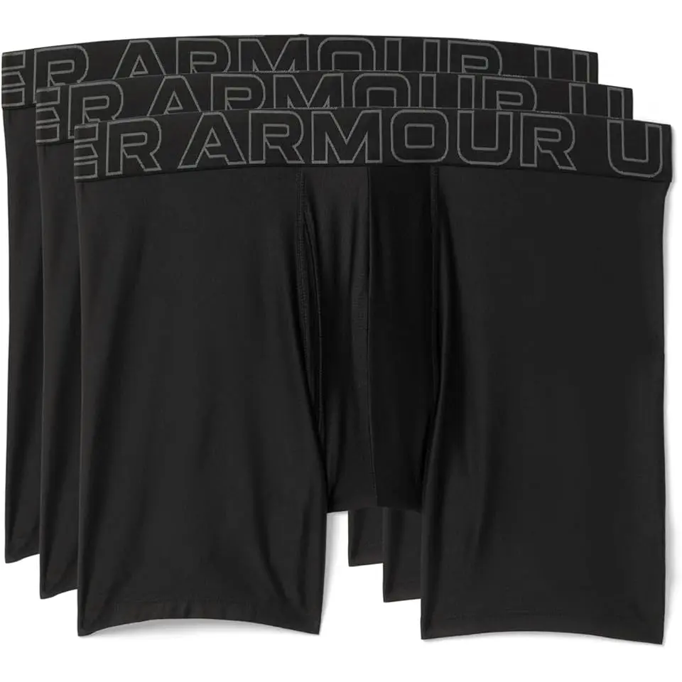 3-Pack Performance Tech Solid 6" Boxer Briefs