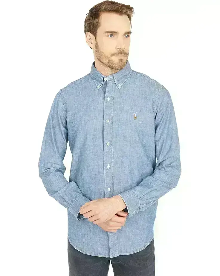 Men's Polo Ralph Lauren Classic Fit Indigo Chambray Shirt