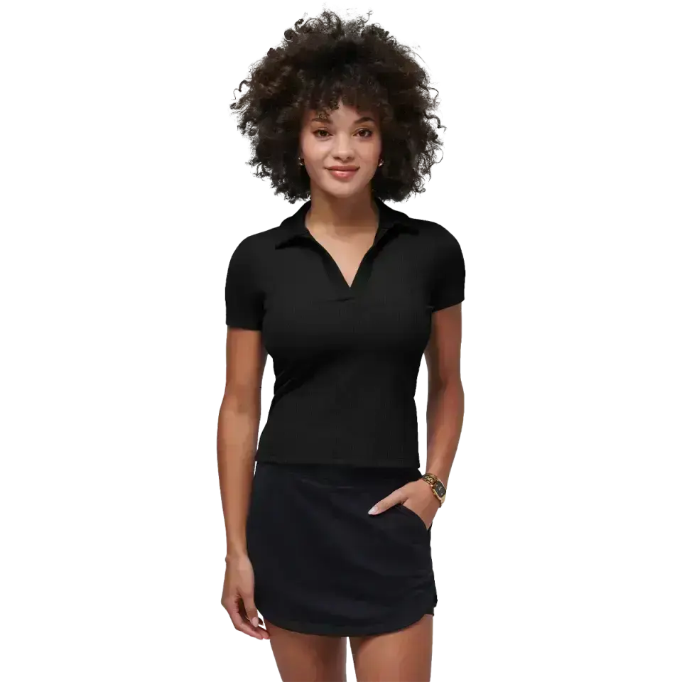Women's Moveknit V-Neck Short Sleeve Polo