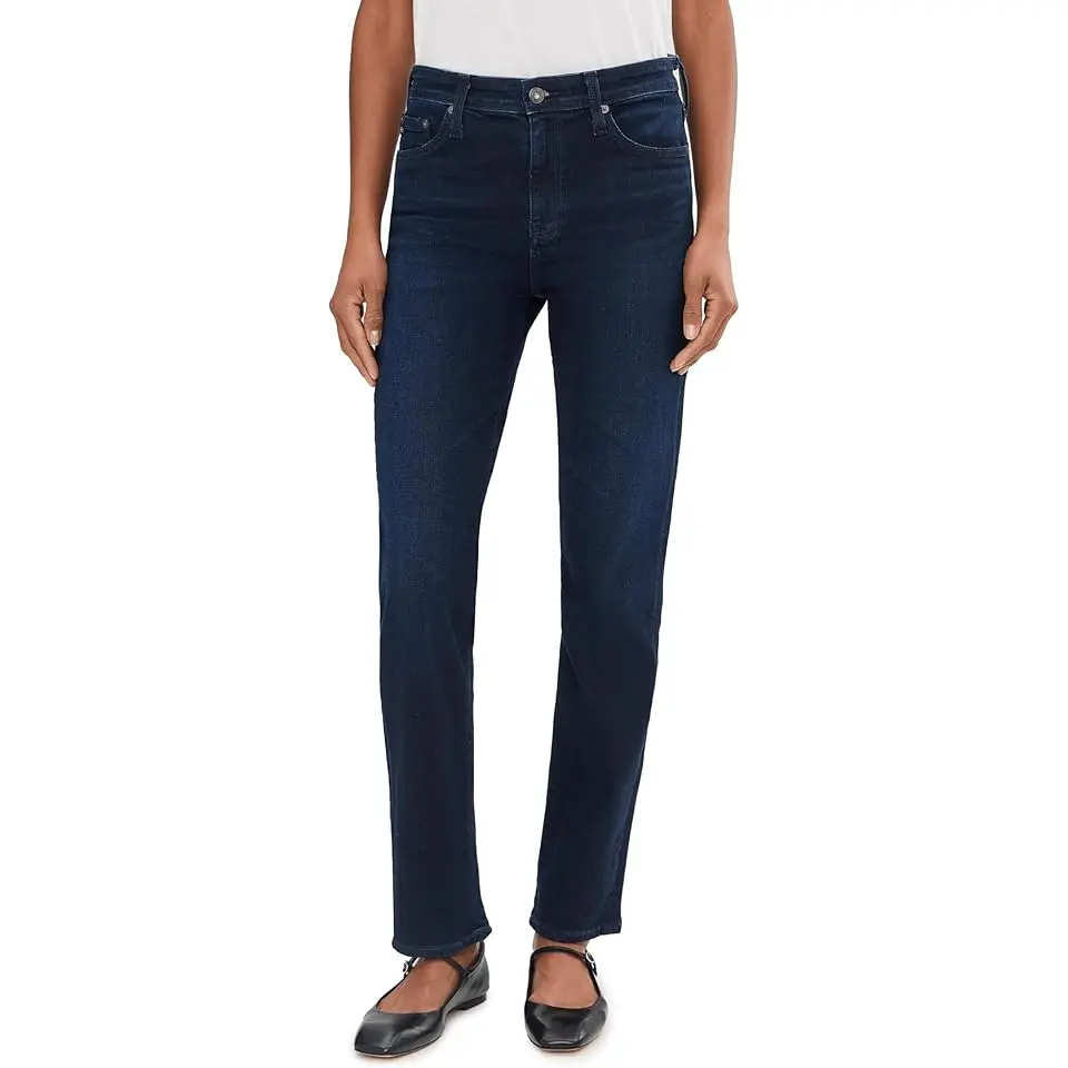 Mari Mid Rise Slim Straight Jean
