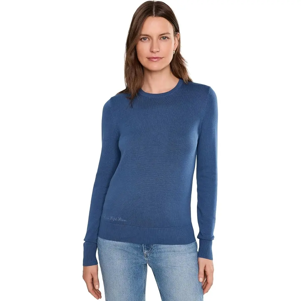 Embroidered-Logo Cotton-Modal Sweater