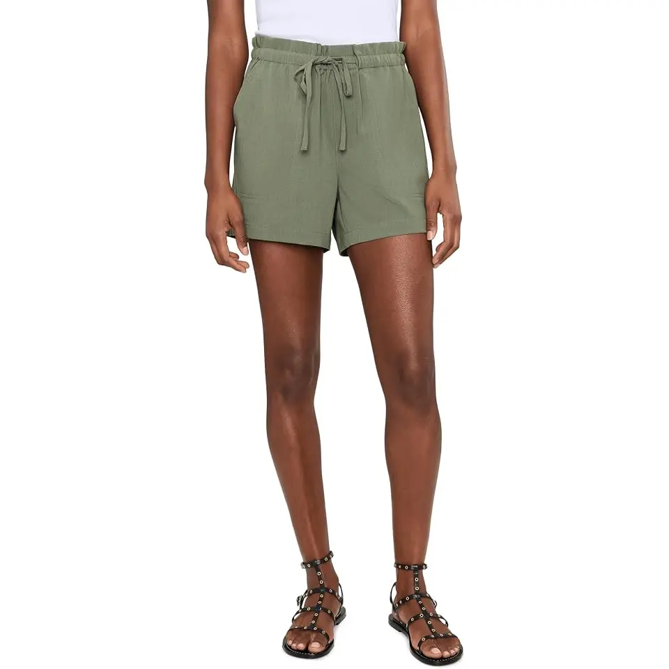 Pull-on Tie Waist Short 4" Inseam