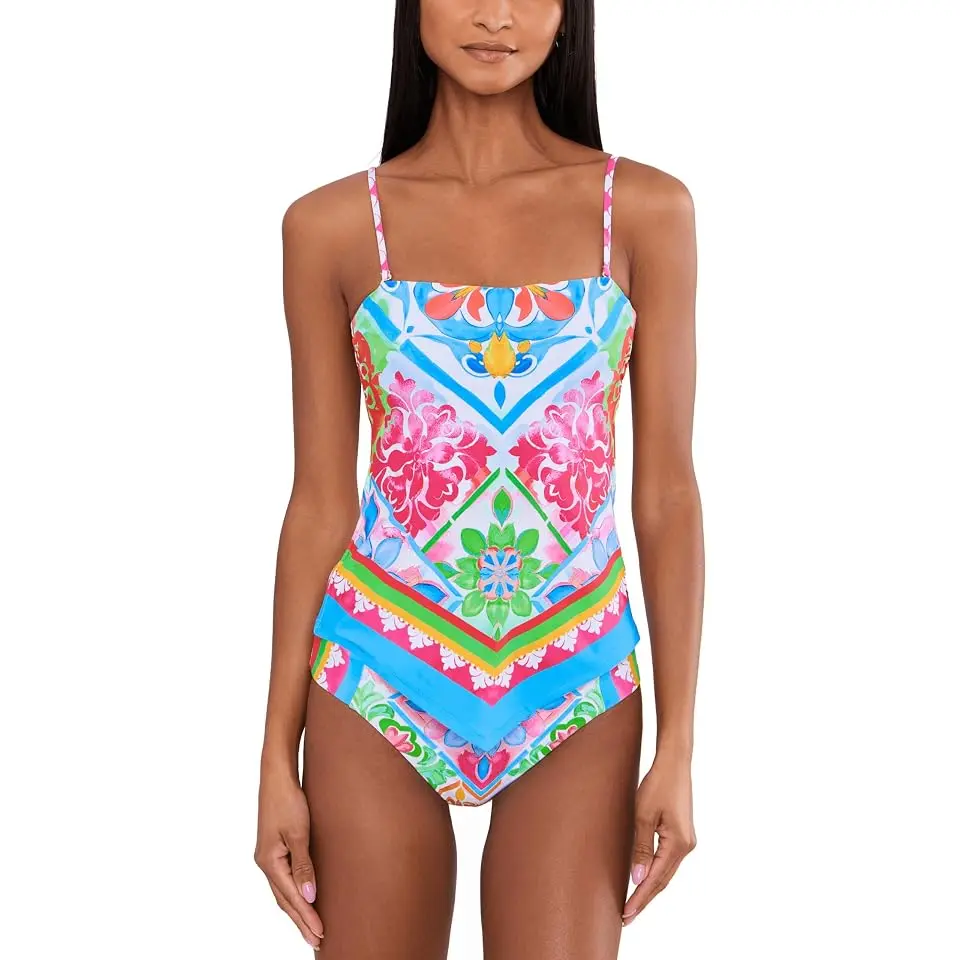 Mijas Casey Hankercheif Tankini Top