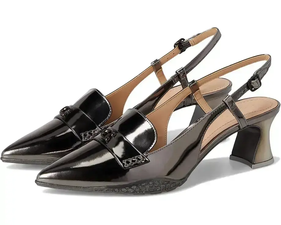 Women's COACH Nikola Metallic Leather Hybrid Slingback