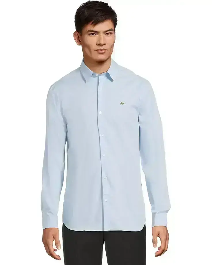 Men's Lacoste Slim Fit Stretch Cotton Poplin Shirt