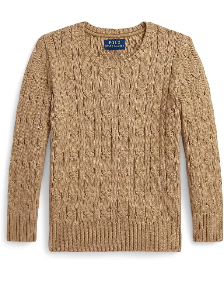 Cable-Knit Cotton Sweater (Toddler/Little Kid)