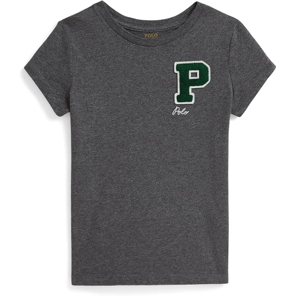 Cotton Jersey Letterman Tee (Toddler/Little Kid)