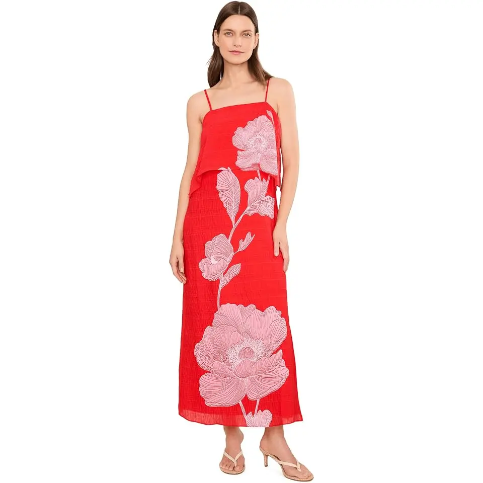 Four Tier Overlay Midi Dress
