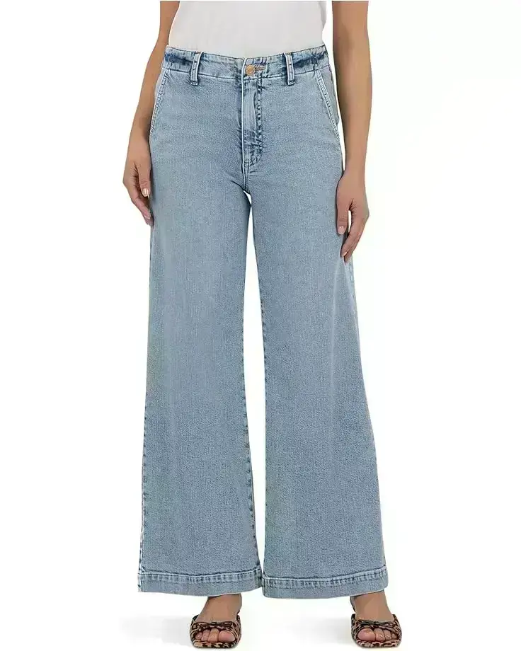 Women's KUT from the Kloth Jean High Rise Wide Leg With Trouser Pocket