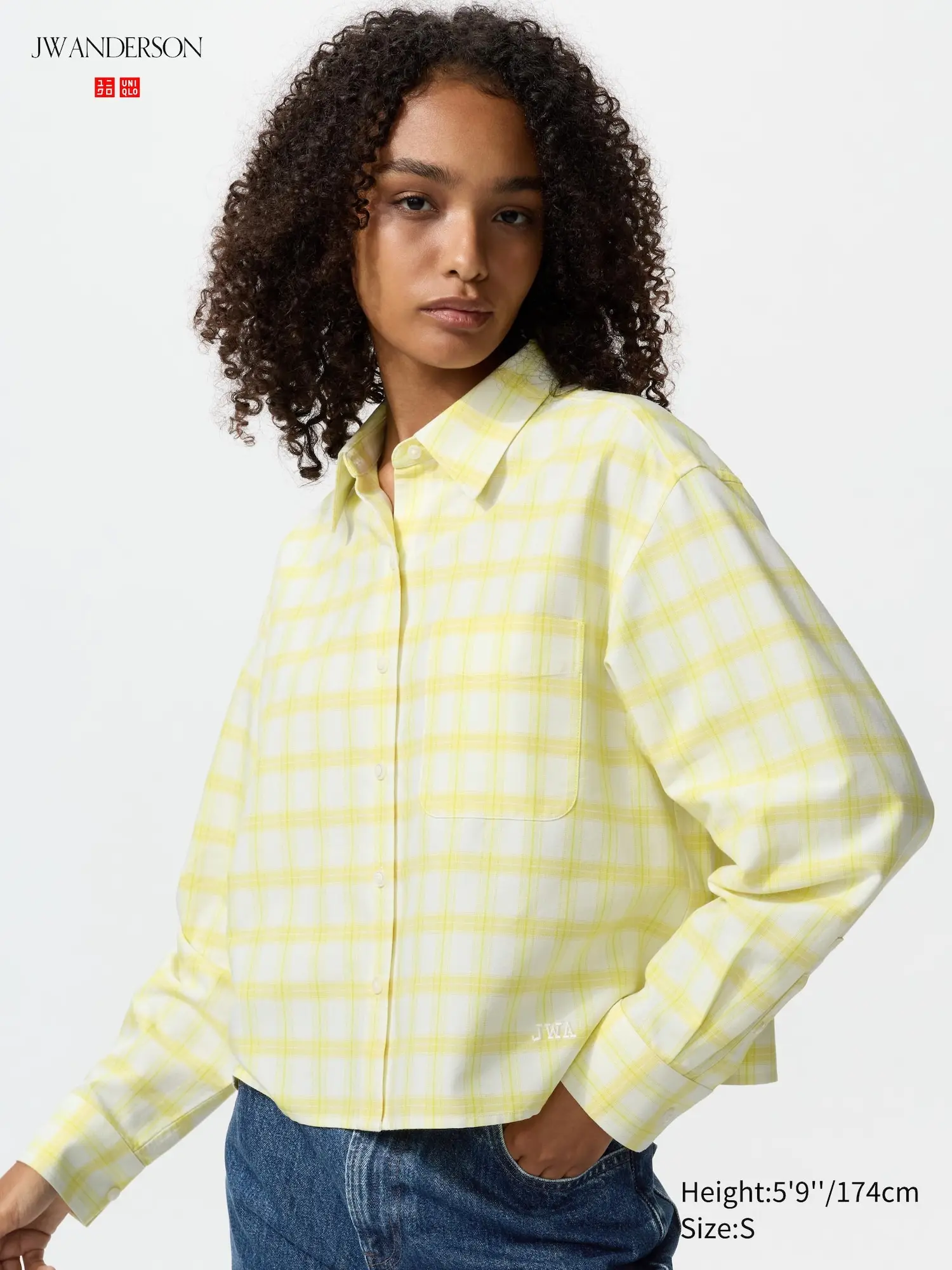 Oxford Boxy Cropped Shirt | Checked