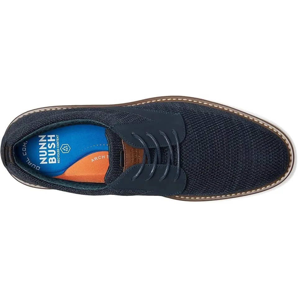 Griff Plain Toe Knit Oxford Lightweight and Comfortable for any Occasion Knit Lace-Up
