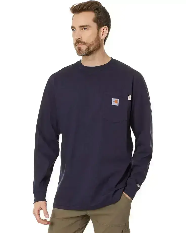 Men's Carhartt Flame-Resistant (FR) Force Cotton Long Sleeve T-Shirt
