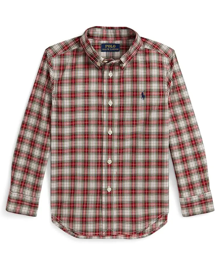 Plaid Cotton Poplin Shirt (Toddler/Little Kid)
