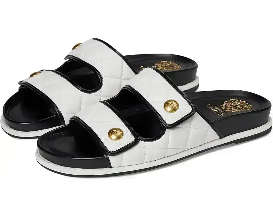Women's Vince Camuto Graysin Quilted Double Band Slide Sandals