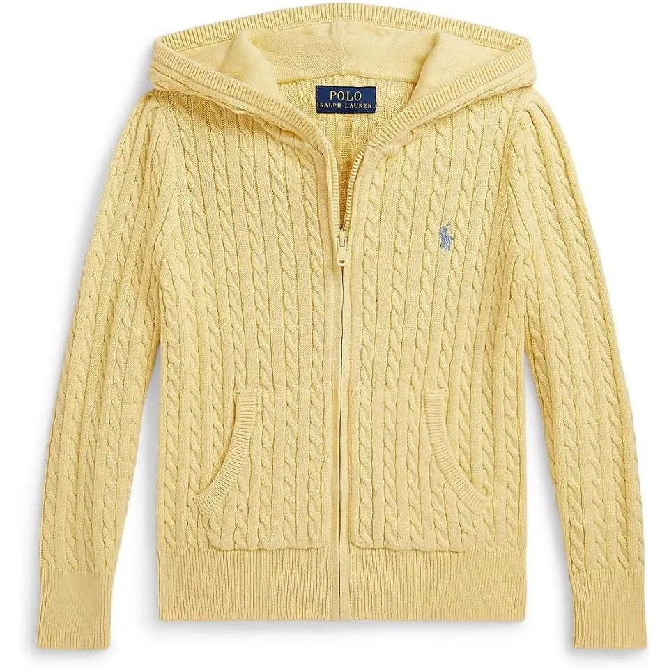 Mini-Cable Cotton Full-Zip Hoodie (Toddler/Little Kid)