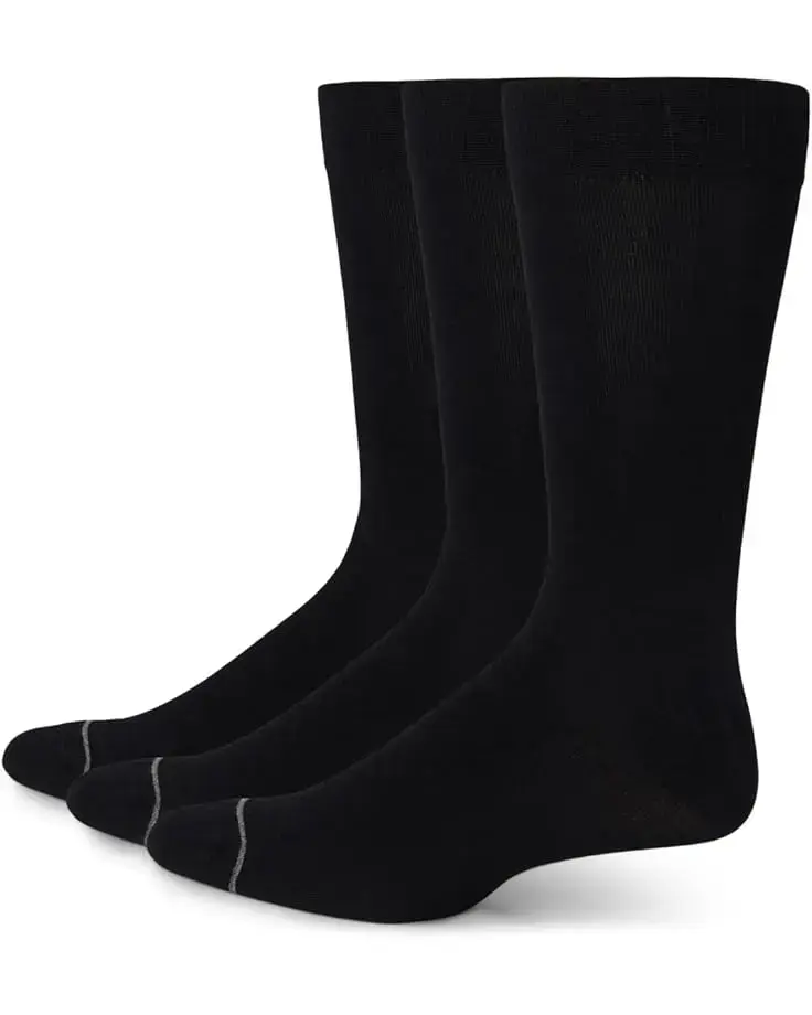 Men's Florsheim Bamboo Flat Crew Dress 3-Pack Socks