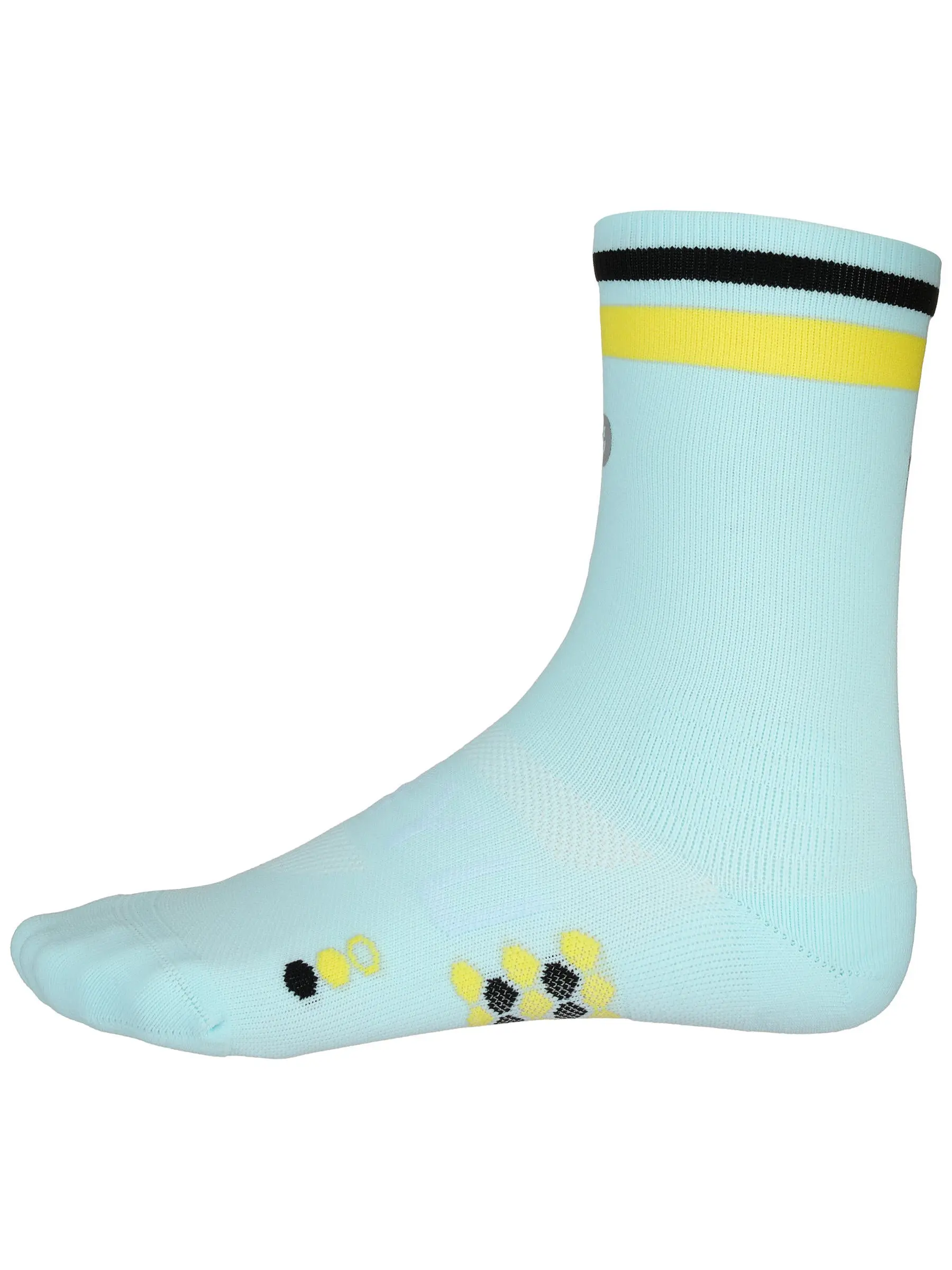 SHYU Racing Crew Socks Ciel/Yellow/Black