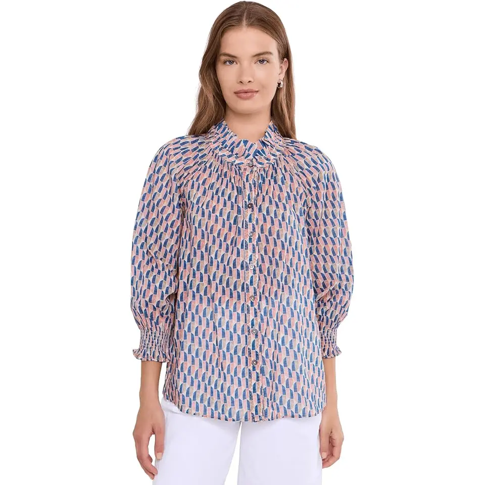 Sideways Cotton Crinkle Shirt