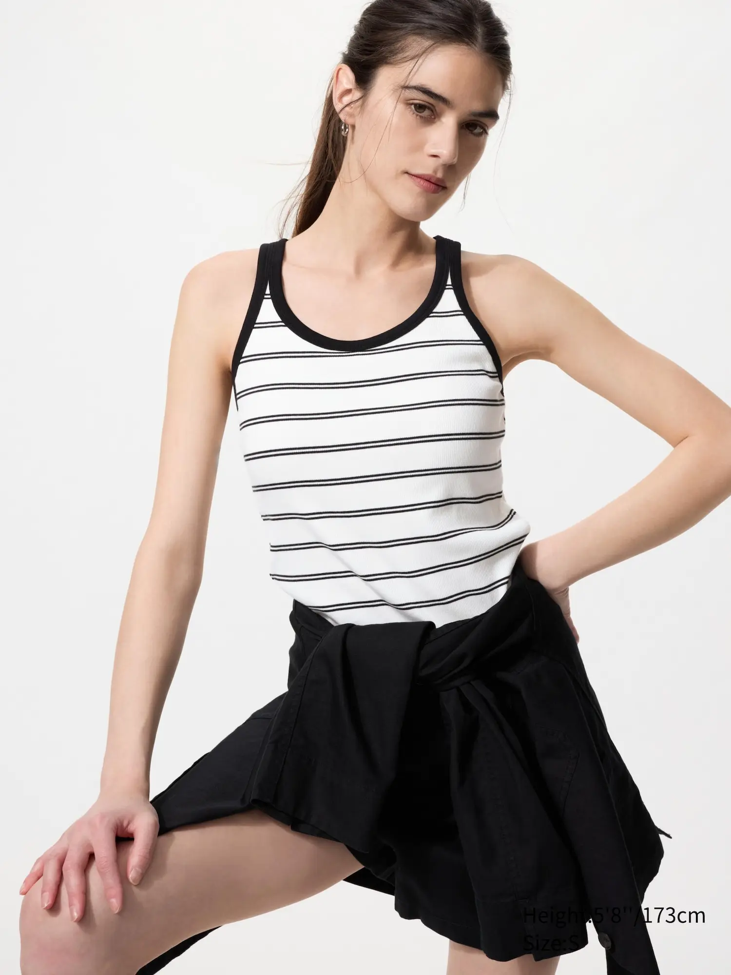 Racer Back Bra Top | Striped