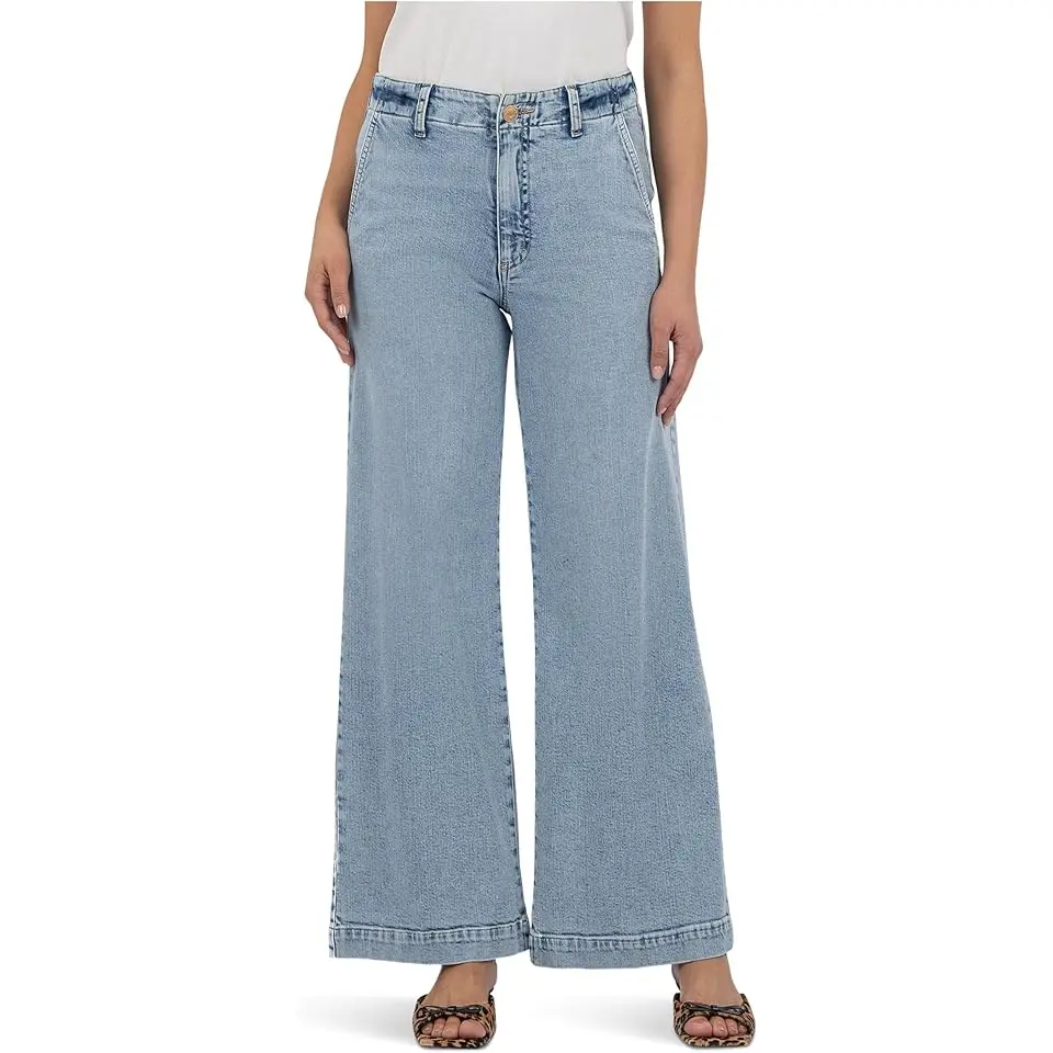 Jean High Rise Wide Leg With Trouser Pocket
