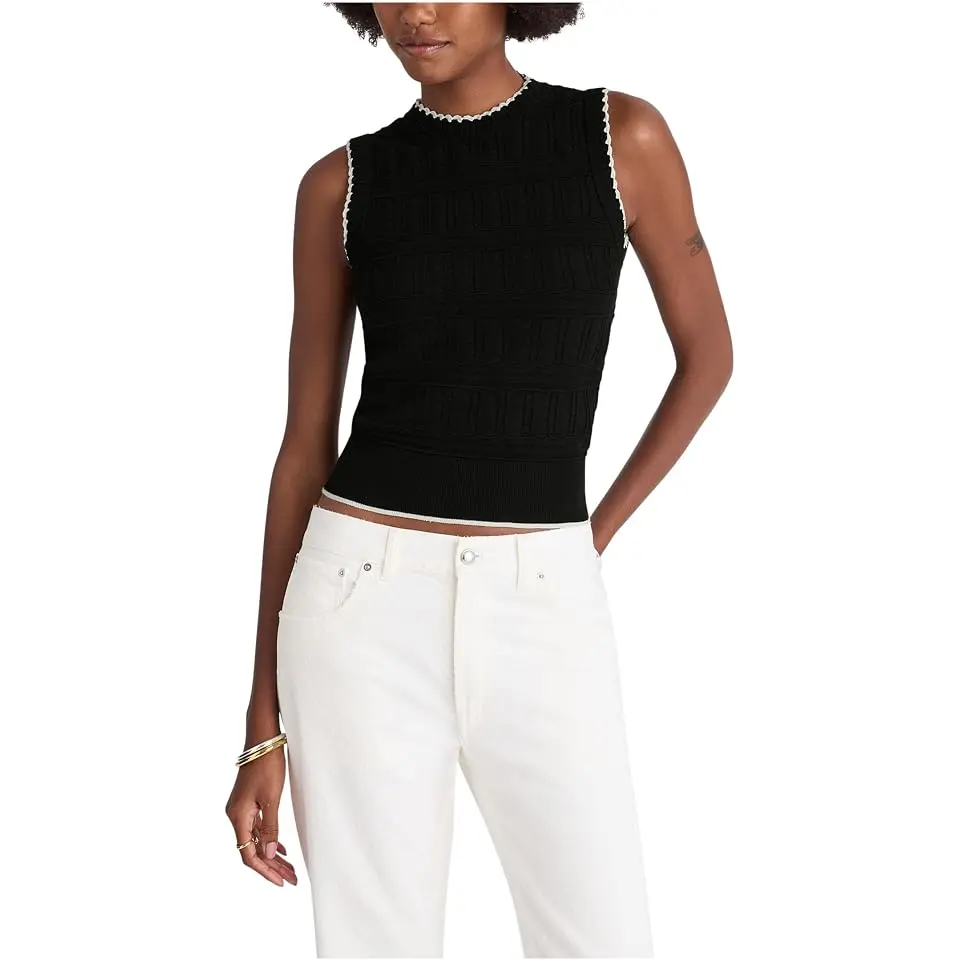 Femme Peplum Emi Sleevless Stitch Top