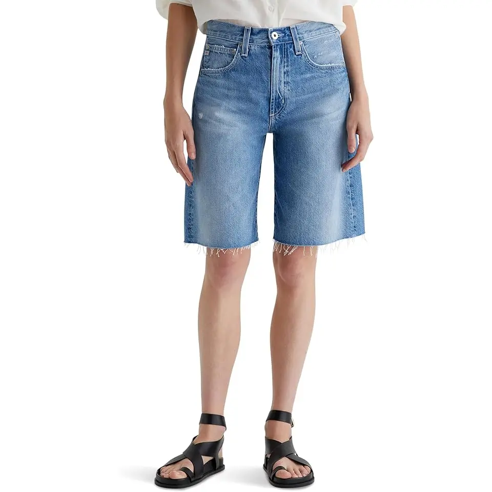 Hattie High-Rise Barrel Shorts