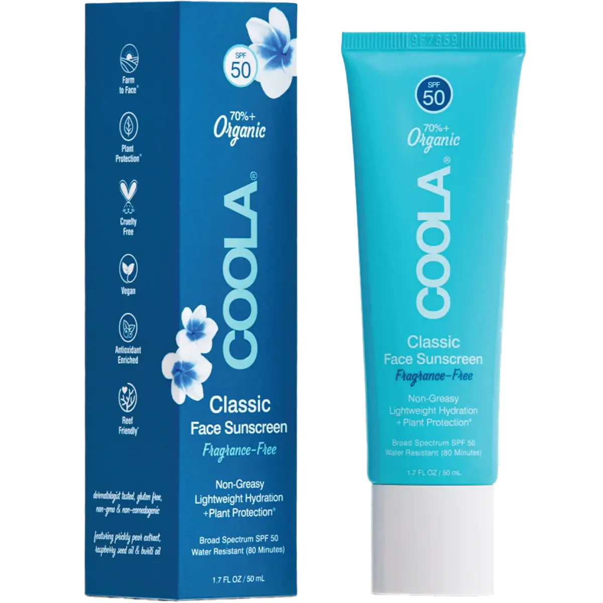 Classic Face Organic Sunscreen Lotion SPF 50