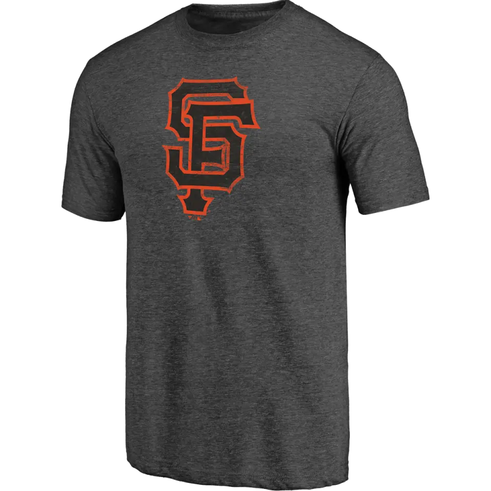 Men's Giants Triblend Logo Short Sleeve
