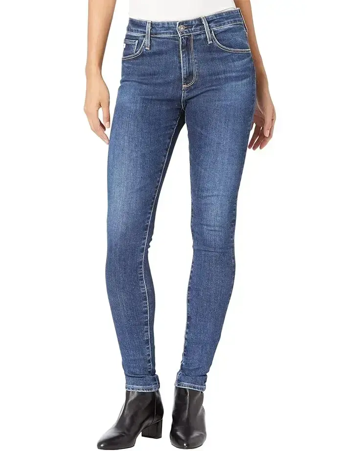 Farrah High-Rise Skinny in Vapor Goldrush