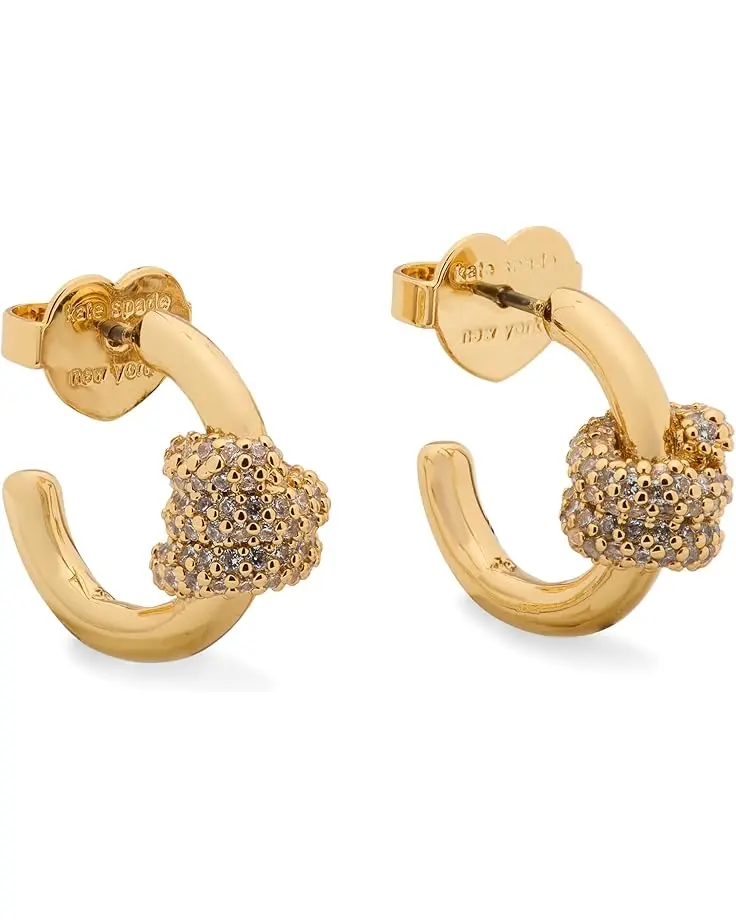 Ropes & Knots Pave Knot Hoops