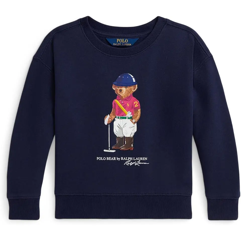 Polo Bear Fleece Boxy Sweatshirt (Toddler/Little Kid)