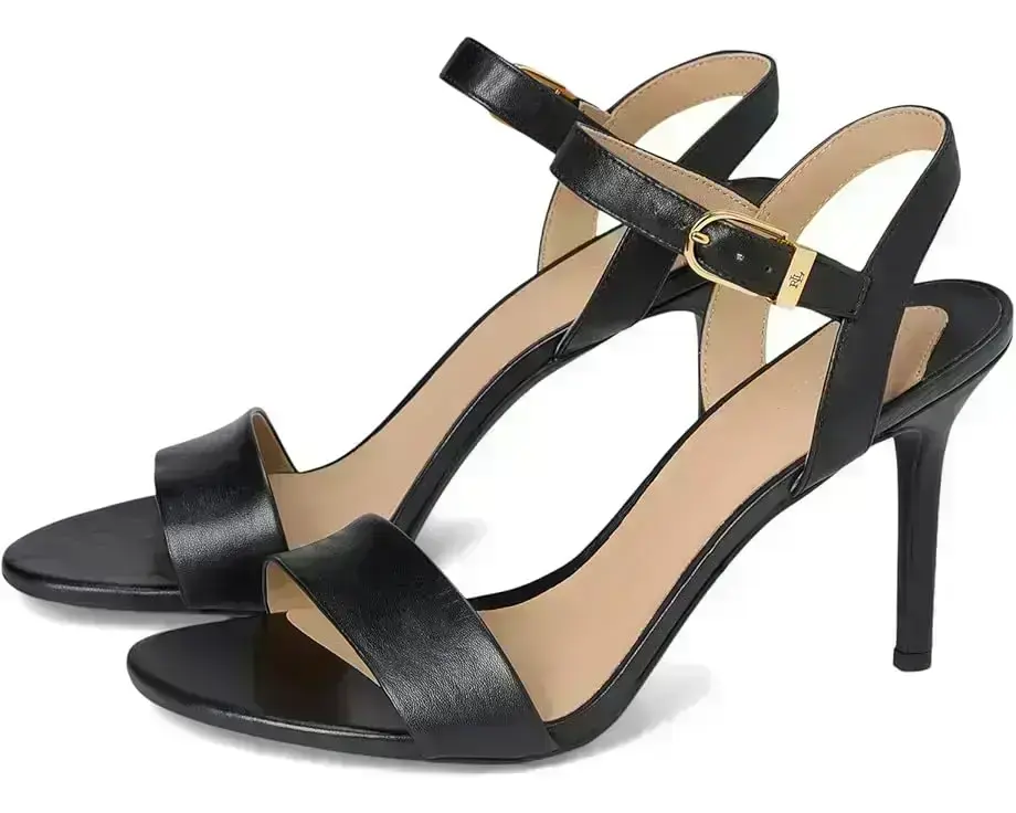 Women's Lauren Ralph Lauren Gwen Burnished Leather Sandal