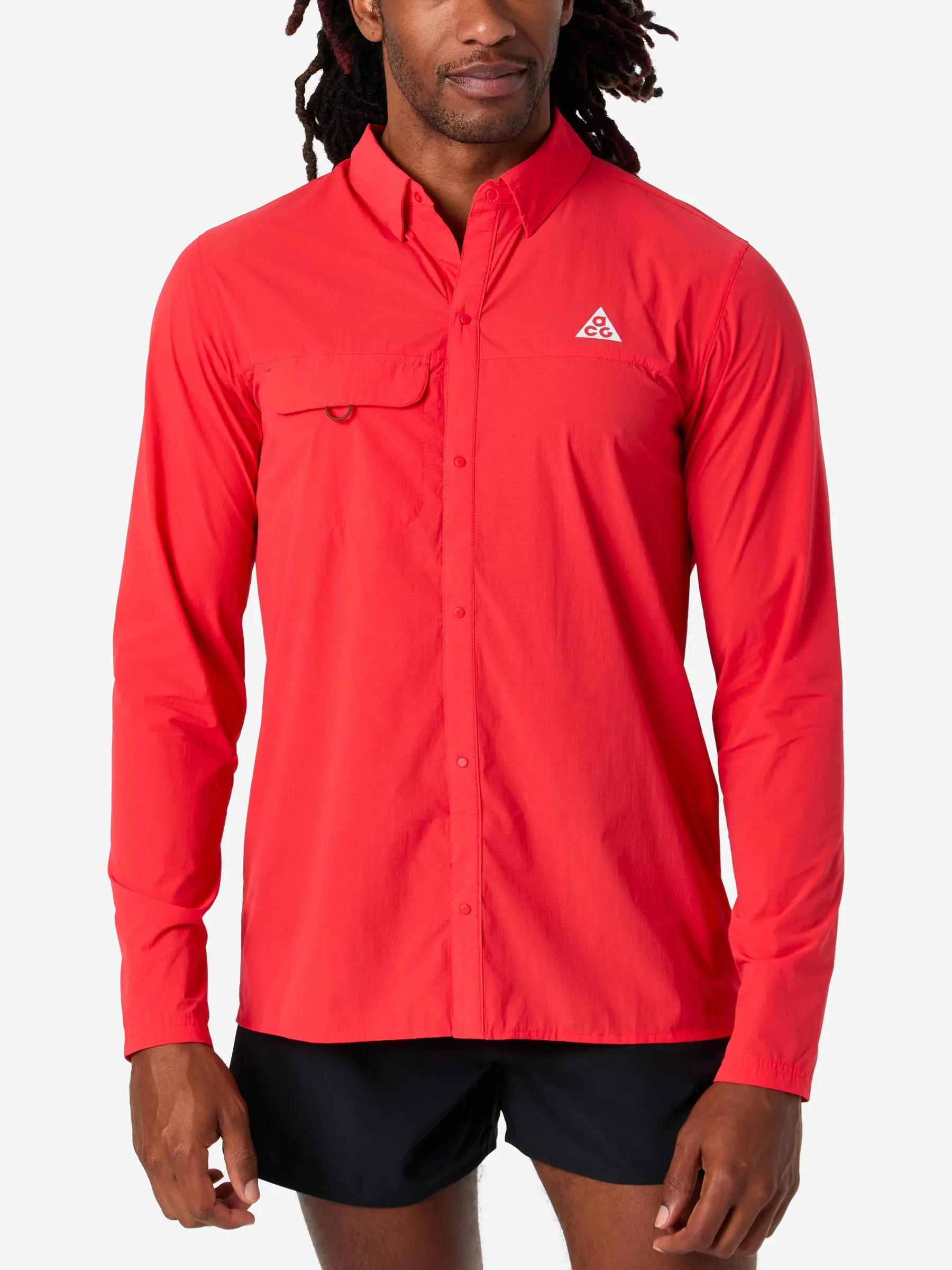 Nike Men's ACG Aireez Button-Up Long Sleeve Top